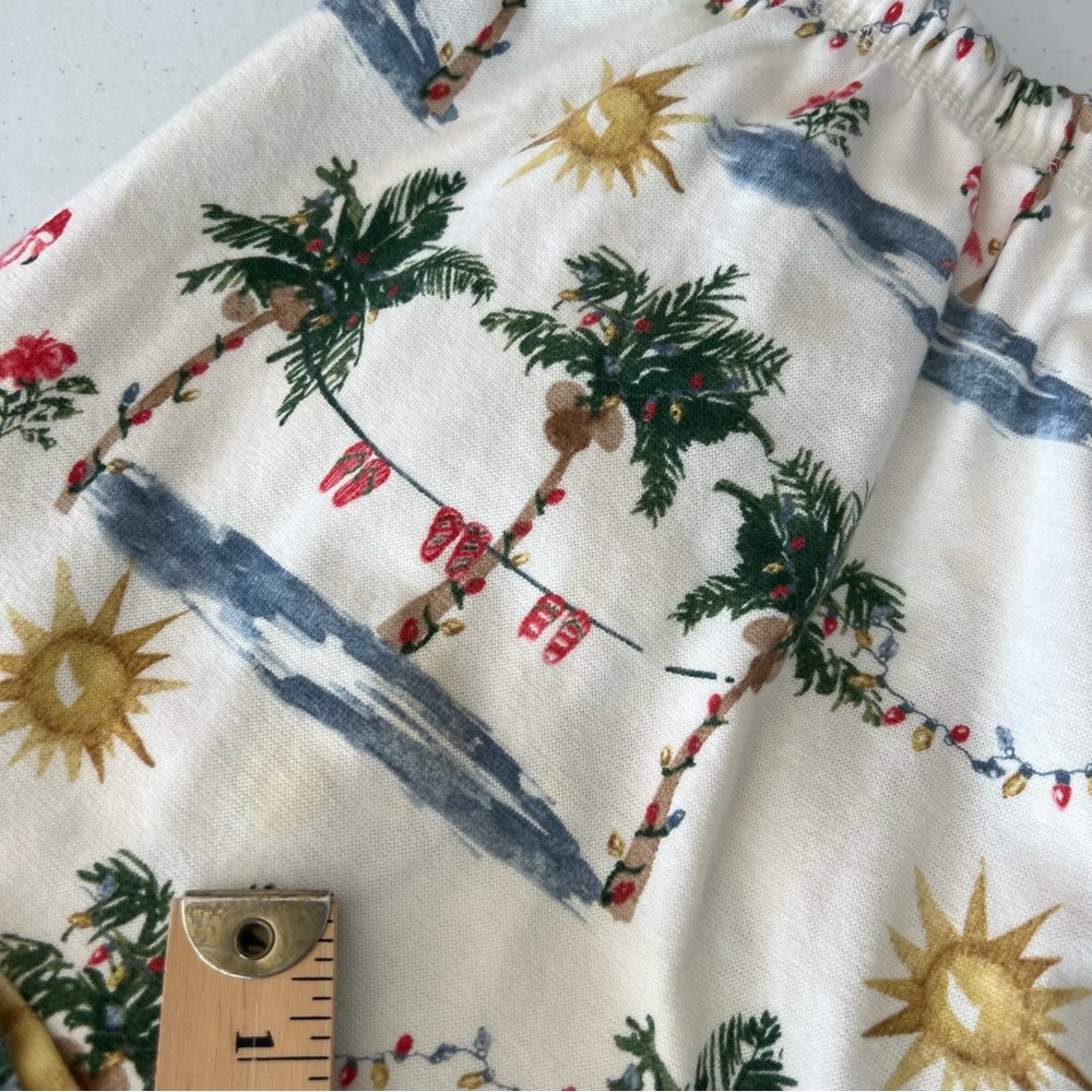 Burt’s Bees Baby Adult Tropical Christmas Flamingos PJ Lounge Pants XXL * Stains - Picture 7 of 16